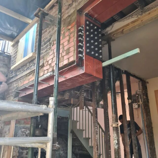A unique approach for a unique situation!

Double Steel Z-Crank frame for a single storey rear and part first floor rear extension in Belize Park.

#architecture #structuralengineering #explorepage #explore #construction #refurbishment #extensions #steel #steelframe #engineering